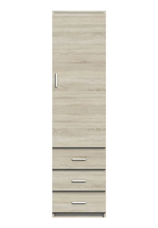Armadio Pamulang 15 | Rovere Sonoma | 200 x 52 x 40 cm | Design moderno e capiente