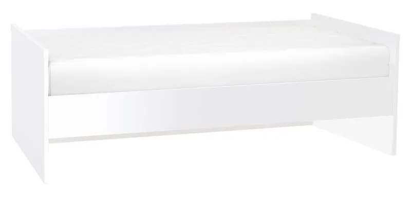 Letto singolo Marincho 84 bianco | 90 x 200 cm | Vano contenitore | Design moderno per camerette