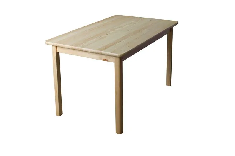 Tavolo rettangolare in pino massello naturale 001 | Design moderno | 75 x 100 cm x 55 | Finitura naturale