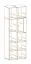 Vetrinetta "Jordalsgrenda" 01, rovere/nero, 4 ante, 10 scomparti, illuminazione a LED, sistema "push to open", 70 x 40 x 195 cm (l x p x h)