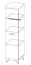 Armadio battente Panduros 02 | Bianco pino & rovere marrone | 185 x 45 x 52 cm | Design moderno