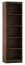Scaffale Mojokerto 12 ripiani | Noce / Nero | 194 x 55 x 39 cm | Design moderno e robusto
