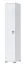 Armadio ad ante battenti / Armadio 16, colore: bianco - Dimensioni: 236 x 44 x 56 cm (A x L x P)