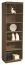 Scaffale alto "Fazenda" 04 | Rovere parzialmente massello | Marrone scuro | 201 x 61 x 41 cm
