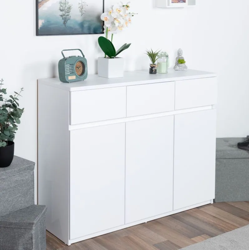 Cassettiera per cameretta Alard 06 bianco | 94 x 120 x 40 cm | Spazio e design moderno