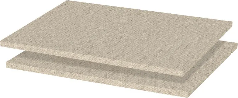 Ripiani aggiuntivi per armadio Vaitele | Set 2 pezzi | 72 x 32 cm | Truciolato decorato Beige