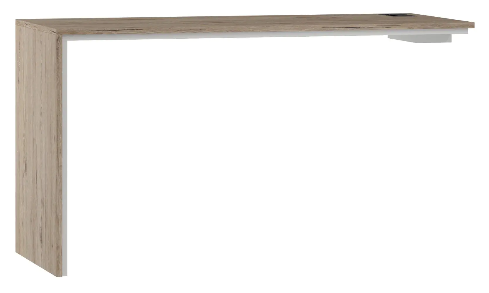 Modulo per Scrivania Cianjur, rovere / bianco - misure: 77 x 150 x 60 cm (h  x l x p)