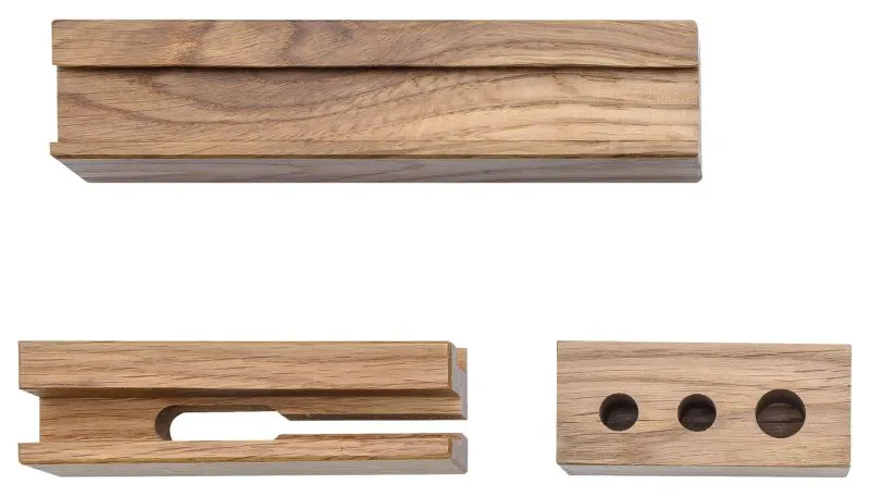 Set 3 supporti per comodino | Legno di faggio | Naturale | Organizzazione elegante