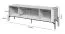 Mobile TV soft-close | Cashmere | 60 x 180 x 46 cm | 4 ante | 3 scomparti | rilievi decorativi | maniglie metallo