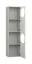 Libreria 4 ante Aenna 69 | 4 scomparti | Grigio/Bianco | Piedini regolabili | 202,5 x 50,5 x 35 cm | Robusta