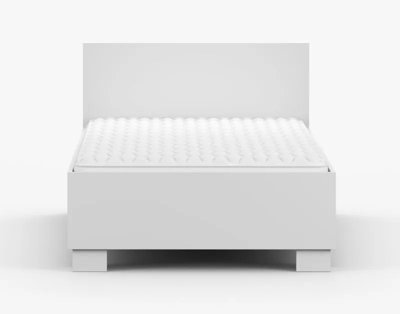 Letto singolo Smolikas 151 | Legno massiccio bianco | Rete a doghe inclusa | 90 x 200 cm