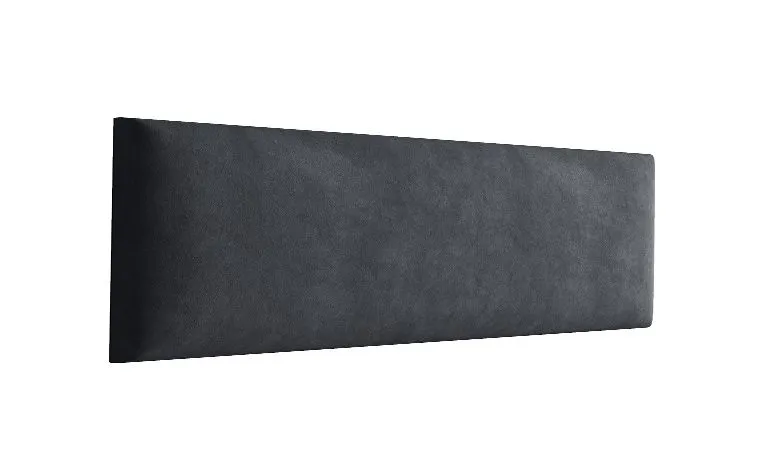 Pannelli decorativi imbottiti 40 x 15 cm | Set 10 pezzi | Rivestimento velluto nero | Facili da pulire