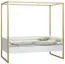 Letto singolo Minnea 31 | Bianco e rovere | 90 x 200 cm | Design moderno e stabile