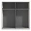 Armadio scorrevole Krupa 01 cashmere | 2 scomparti | Specchio integrato | 2 barre appendiabiti | 217,5 x 220 x 62 cm