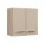 Pensile da cucina Mionica 02 | 2 scomparti | Grigio rovere e sabbia | 2 ante | 57 x 60 x 30 cm