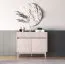 Madia "Humboldt" 06, color cashmere/rovere Cremona, gambe: metallo, 2 ante, 3 cassetti, Sistema "Soft-Close", 104 x 40 x 85 cm
