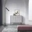 Set soggiorno Worthing 4 pezzi | Grigio, nero e oro | Design moderno ed elegante