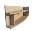 Mensola Rabaul 47 | Rovere Sonoma | 40 x 115 x 25 cm | Design moderno e funzionale