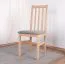 Sedia pranzo SIGULDA rovere | Imbottitura grigia schiuma T-25 | Faggio massiccio | Stile classico | Materiali pregiati