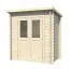 Casetta da giardino prefabbricata "Passau", incl. tetto in legno massiccio e cartone catramato - 1,98 x 1,28 m spessore 19 mm