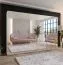 Armadio con ante a specchio "Zainab" 16, bianco, maniglie: cashmere, 4 scomparti, 4 barre appendiabiti, Sistema "Soft-Close", 300 x 52 x 202 cm
