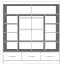 Armadio scorrevole con specchio "Lusatian" 26 nero | 2 ante | 12 scomparti | 3 cassetti | 218 x 203 x 61 cm