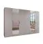 Armadio con ante a specchio "Zainab" 11, color cashmere, maniglie: cashmere, 2 ante, 4 scomparti, 4 barre appendiabiti, Sistema "Soft-Close", 300 x 52 x 202 cm