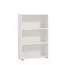 Scaffale bianco "Knide" 01 | 3 scomparti | bordi in ABS | 107,5 x 70 x 24,5 cm