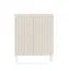 Credenza moderna cashmere | 2 ante push to open | 6 scomparti | Gambe in metallo | 123 x 98,5 x 39,5 cm