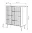 Cassettiera "Sloughia" 17, beige, maniglie e gambe: metallo, 4 cassetti, bordi in ABS, 88 x 38 x 101 cm