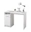 Scrivania Rovat 02 bianco | 3 scomparti | Maniglia grigia | Bordi ABS | 74,5 x 100 x 50 cm