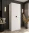 Armadio ad ante battenti "Marieta" 02, bianco, 4 ante, 3 scomparti, 1 barra appendiabiti, Sistema "Soft-Close", 90 x 52 x 203 cm