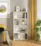 Scaffale Knide 05 bianco | 4 scomparti | Bordi ABS | 142 x 70 x 24,5 cm
