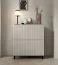 Madia "Cienequillas" 13, color cashmere, 4 ante a battente, 8 scomparti, funzione "push-to-open", 100 x 40 x 112 cm