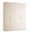 Armadio ribalta beige | 3 cassetti | 1 asta appendiabiti | 8 scomparti | LED sensore | Soft-close | 203 x 60 x 240 cm