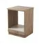 Mobile base per elettrodomestici da incasso Mionica | Grigio rovere e sabbia | 1 anta battente | 82 x 60 x 56,5 cm