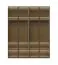 Armadio battente Neiafu 11 | Cashmere elegante | 4 ante in vetro | Illuminazione interna | Soft-Close | 224 x 182 x 56 cm