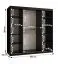 Armadio Balmenhorn 61 bianco opaco | 2 ante scorrevoli | 10 scomparti | 200 x 180 x 62 cm