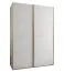 Armadio ad ante scorrevoli "Tampa", bianco, 2 ante scorrevoli, 11 scomparti, 2 barre appendiabiti, 2 specchi, Sistema "Soft-Close", bordi in ABS, 245,5 x 180 x 64 cm
