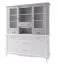 Vetrinetta superiore per cassettiera Bignona 18 | Bianco pino | 106 x 165 x 42 cm | Design elegante