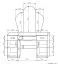 Toeletta Grogol 24 bianca | Design moderno ed elegante | 155 x 130 x 40 cm