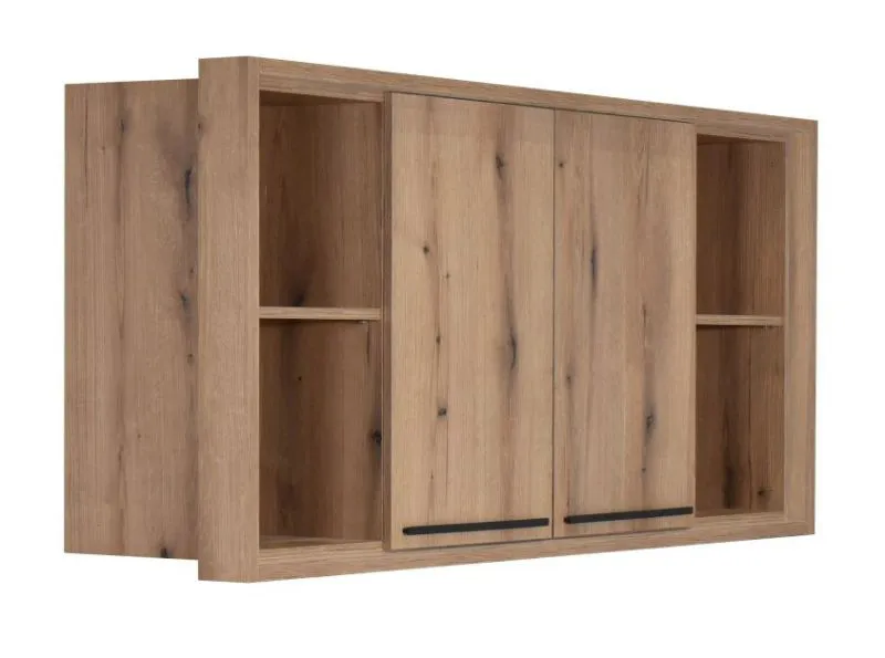 Pensile Cerdanyola 15 | Rovere e grigio | 81 x 175 x 46 cm | Design moderno e ampio spazio