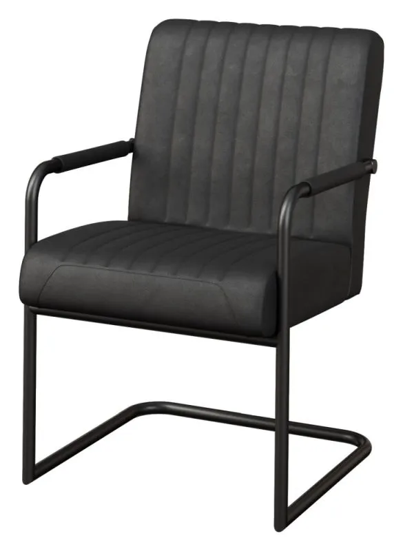 Sedia Ogulin 37 nera | Design moderno | 86 x 55 x 50 cm | Seduta confortevole e stabile
