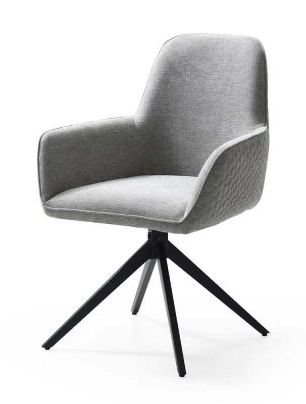Sedia girevole Maridi 262 grigia | Design moderno | Comfort imbottito | 90 x 62 x 64 cm