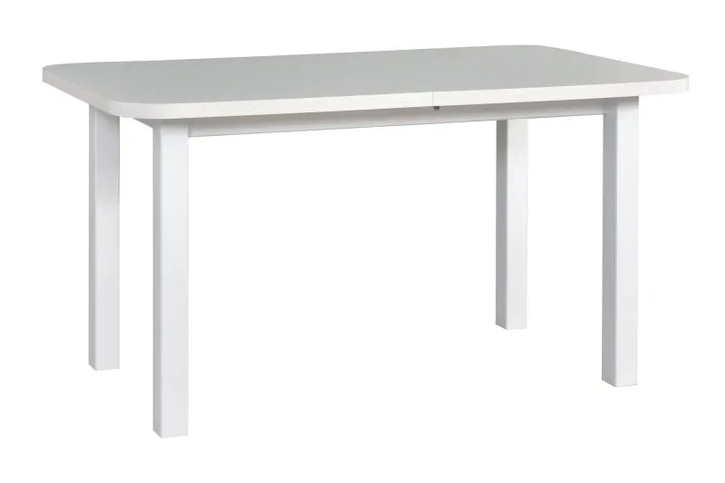 Tavolo pranzo bianco ROTE | Facile da abbinare | 80 x 140/220 cm | Fino a 8 posti | Piano 32 mm