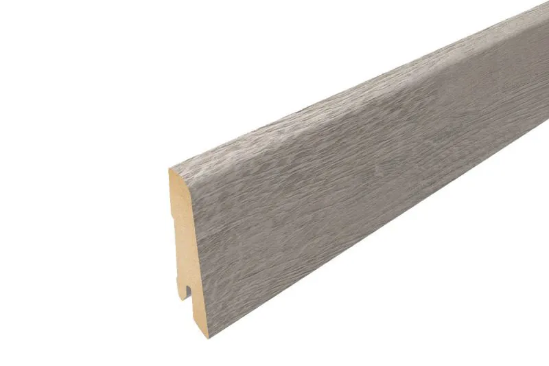Battiscopa per pavimento laminato - Modello: LILLE Effetto rovere, Lunghezza: 2400 mm, Altezza: 60 mm, Profondità: 17 mm