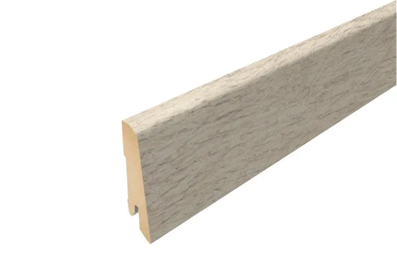 Battiscopa per pavimento laminato - Modello: LYON Effetto rovere, Lunghezza: 2400 mm, Altezza: 60 mm, Profondità: 17 mm
