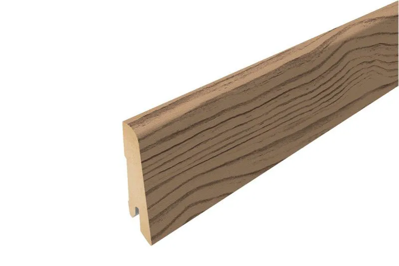 Battiscopa per pavimento laminato - Modello: NANTES Effetto pino, Lunghezza: 2400 mm, Altezza: 60 mm, Profondità: 17 mm