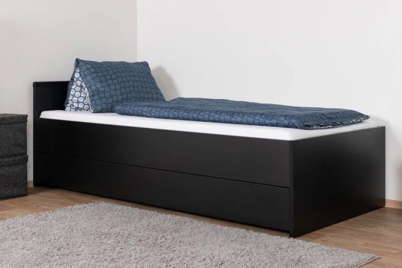 Letto singolo Marincho 81 nero | Incluso letto estraibile | 90 x 200 cm | Design moderno e stabile