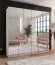 Armadio | colore: bianco | 2 scomparti | armadio da camera con specchio | 2 appendiabiti | maniglie: cashmere | funzione soft-close | dimensioni: 200 x 52 x 202 cm | bordi in ABS